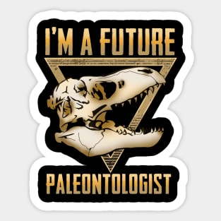 Cute I'm A Future Paleontologist Dinosaur Fossil Sticker